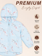 Baby Girls Soft Cotton Blend Jacket for Winter Wear, Warm Comfort, Casual Outfits and Regular Wardrobe Use
