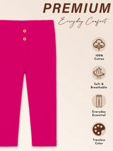 Baby Girls Cotton Blend Full Length Track Pant with Soft Stretchable Fabric and Elastic Waistband for Casual Bottom Wear