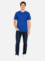 Men 100% Cotton Round Neck T-Shirt with Half Sleeves, Soft Regular Fit Comfort and Everyday Casual Wear