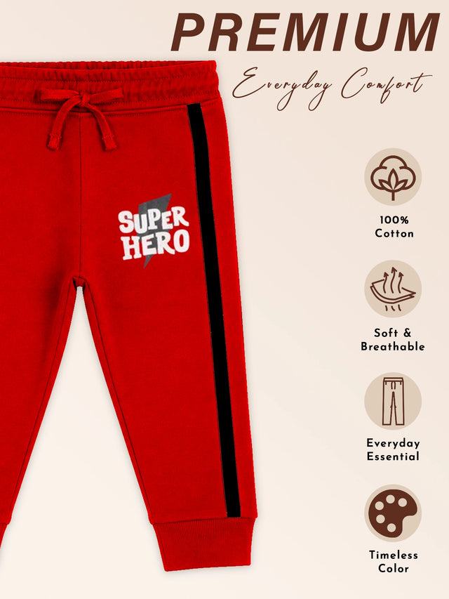Baby Boys Cotton Solid Track Pant for Everyday Comfort, Casual Wear, Easy Movement and Lounge Wear Essentials