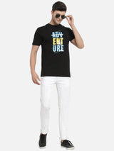 Men T-Shirt Round Neck Half Sleeves with Regular Casual Styling for Everyday Wear and Layering Comfort