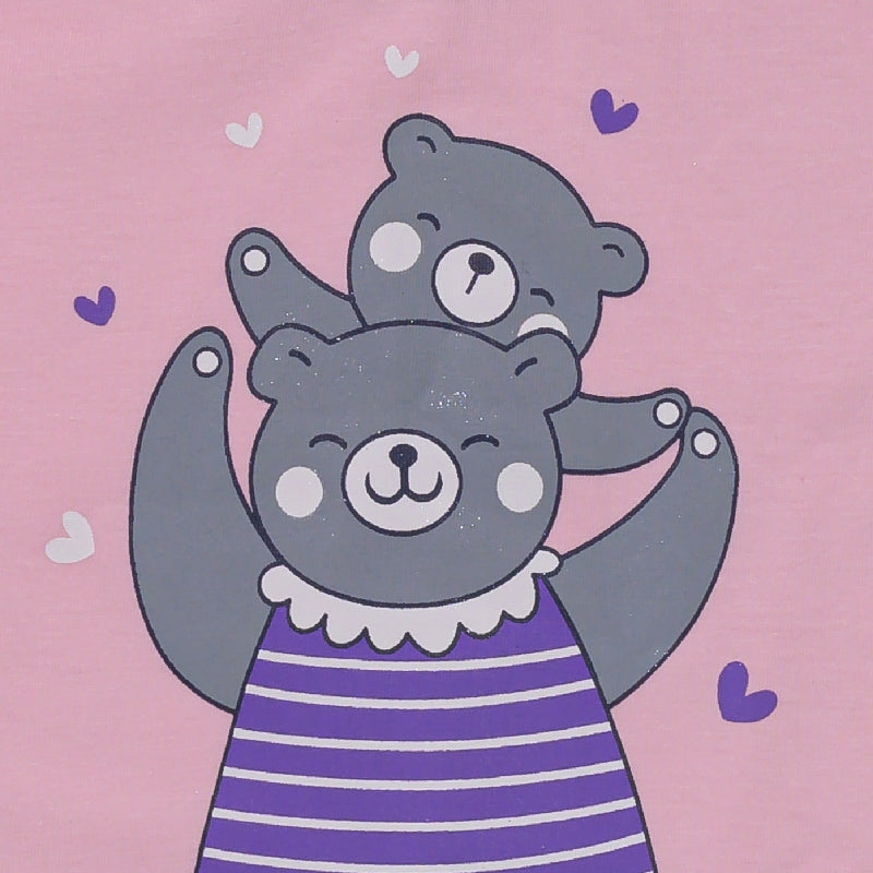 Bodycare Girls Tshirt & Pajami Night Suit Set