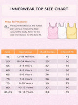 Girls' Lycra Single Jersey. Dori Neck Sleeveless Vest Pack of 2 - White & Skin - 83