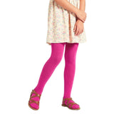 Girls' Non Terry Stretch Tights - Fuchsia - 6