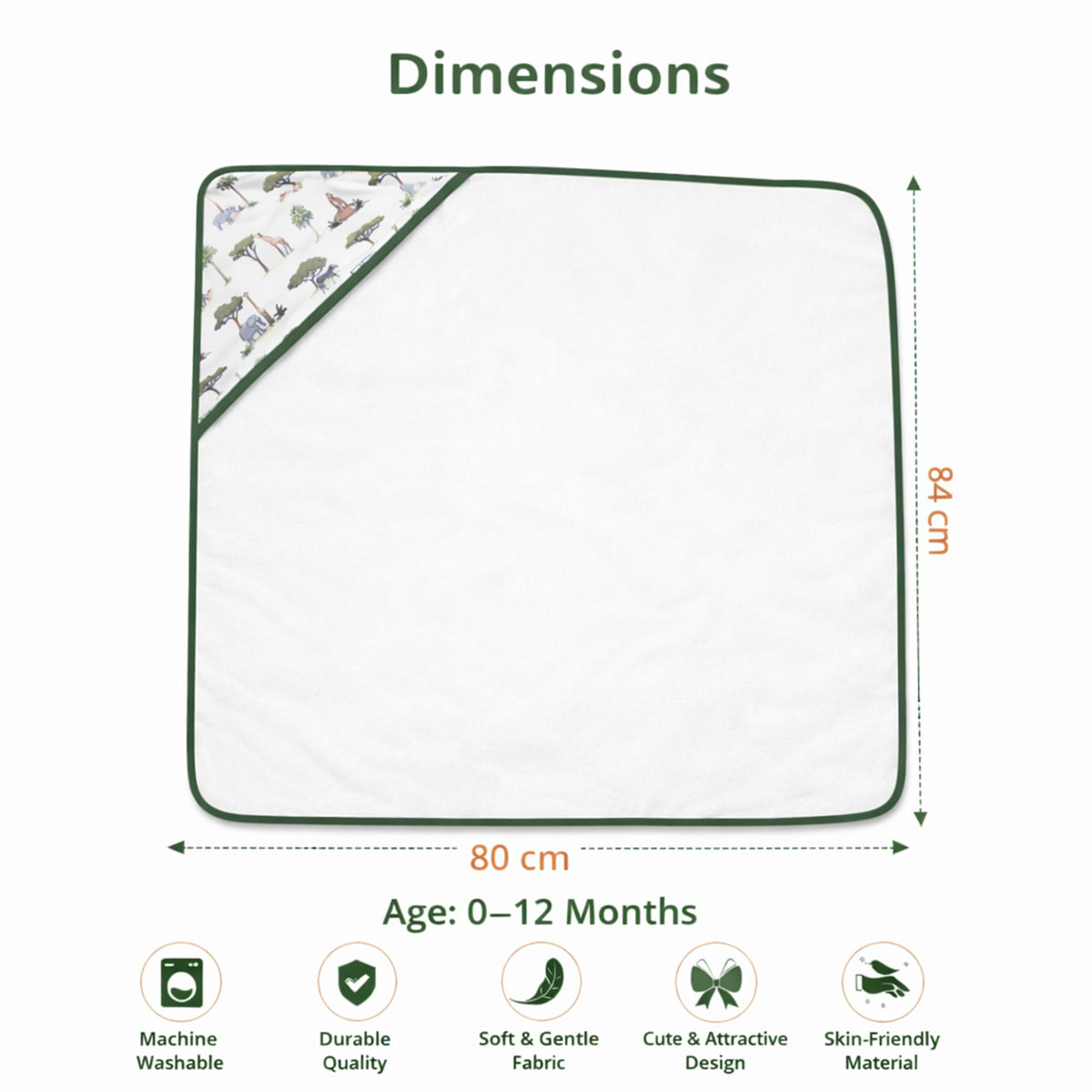 Baby Towel With Washcloth - Blanket & Washcloth - F