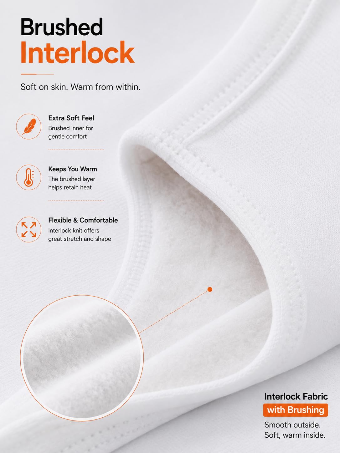 Women's Interlock Round Neck Sleeveless Thermal Top - White - 90