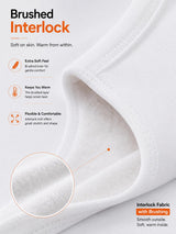 Women's Interlock Round Neck Sleeveless Thermal Top - White - 90