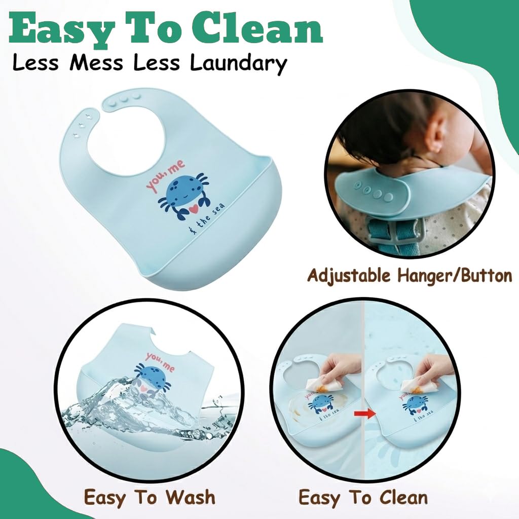 Baby Bibs Pack of 6 - Off White - F