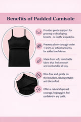 Girls' Lycra Single Jersey. Dori Neck Sleeveless Vest Pack of 2 - White & Black - 70