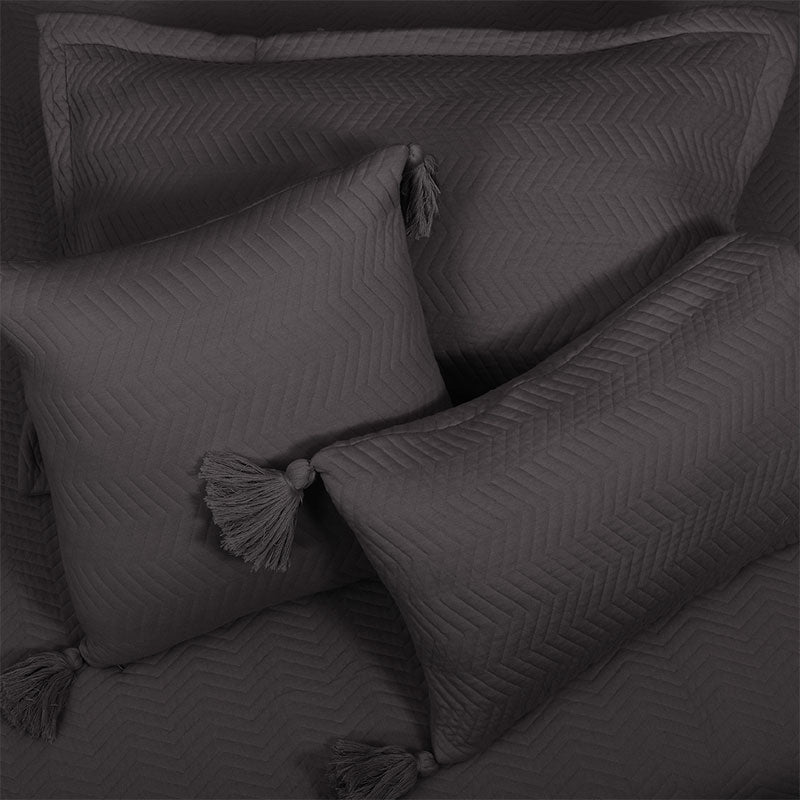 King Size Cotton Jersey Bedcover Chevron Pink - Bodycare