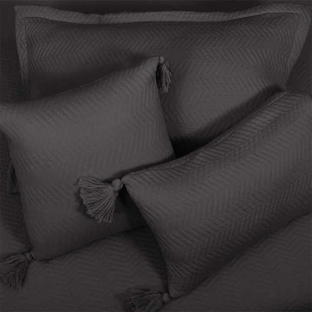 King Size Cotton Jersey Bedcover Chevron Pink - Bodycare