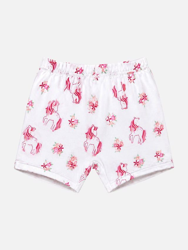 Baby Shorts with Inner Elastic Waist for Comfortable Everyday Wear, Easy Movement and Regular Use - Pack of 3