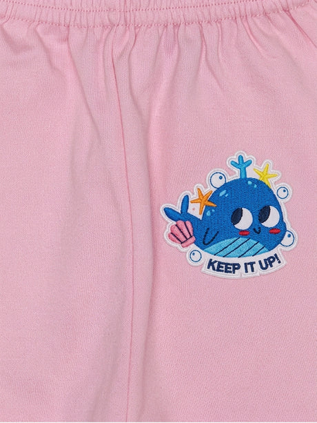 Baby Cotton Rich Front Open Full Sleeves Pajami Suit
