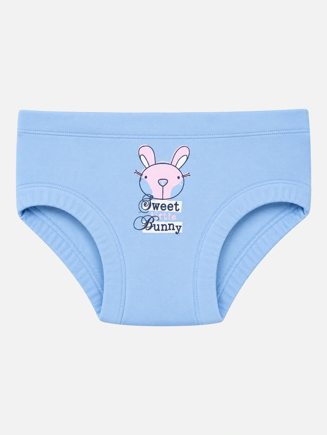 Baby Girls Solid Panty with Inner Elastic Waistband for Comfortable Everyday Innerwear Essentials - Pack of 6