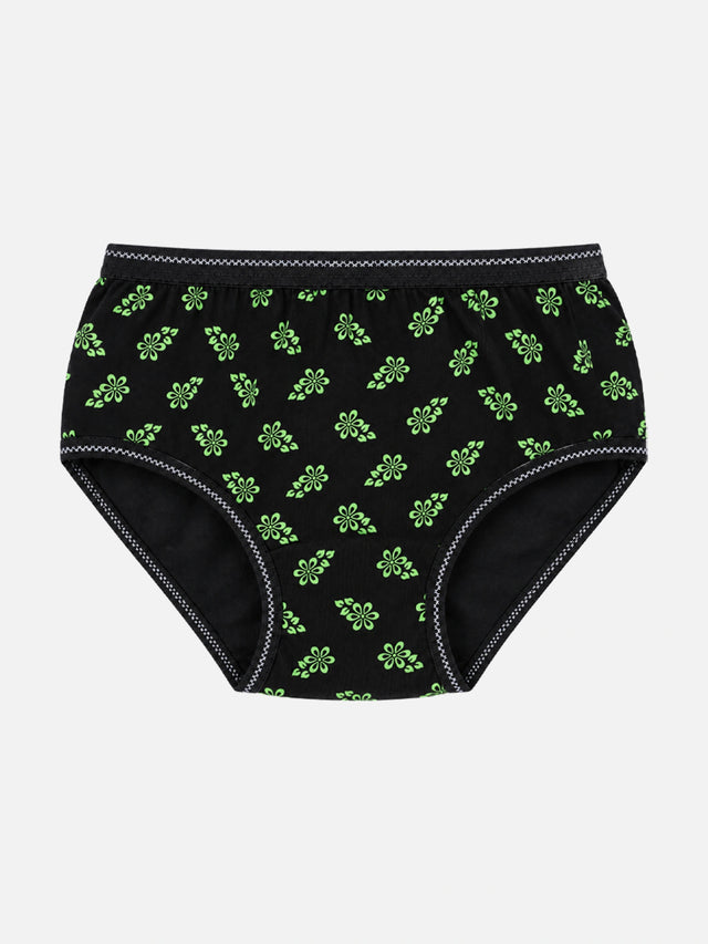 Baby Girls Printed Panties with Top Elastic for Everyday Innerwear Comfort and Regular Wardrobe Use - Pack of 6