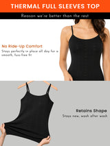 Women Round Neck Sleeveless Thermal Top for Winter Base Layering, Cold-Weather Comfort and Everyday Innerwear - Pack of 1