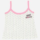 Bodycare Girls Cotton Dori Neck Sleeveless Vest Pack Of 3