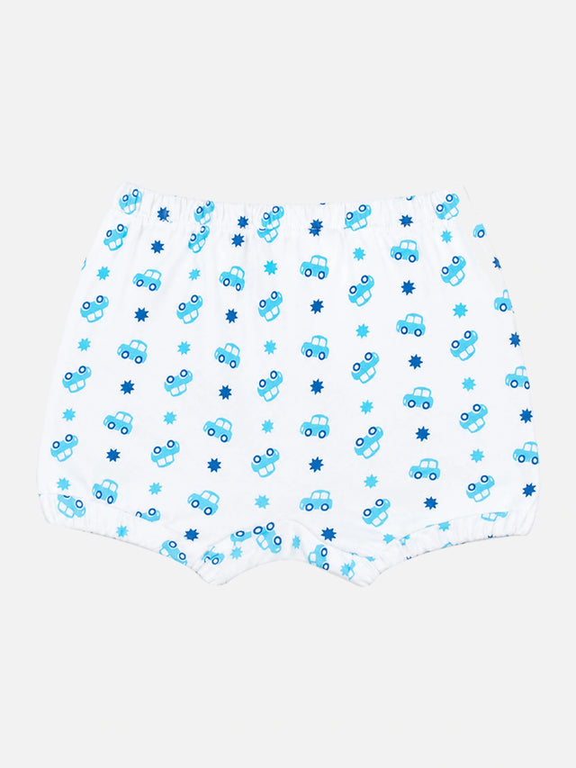 Baby Boys 100% Cotton Trunk with Inner Elastic for Everyday Innerwear Comfort and Regular Use - Pack of 3