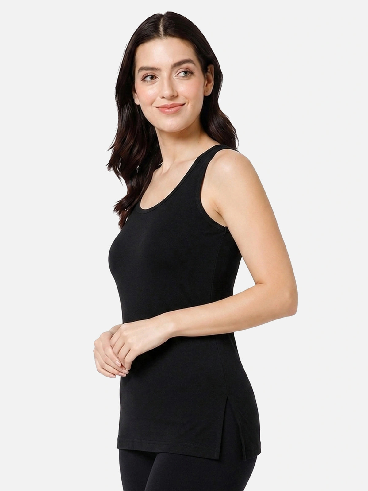Women Sleeveless Thermal Top with Round Neck, Fur Fleece Inside Warmth and Winter Innerwear Comfort - Pack of 1