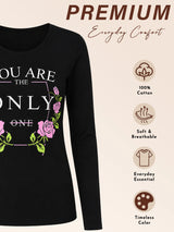 Women 100% Cotton T-Shirt Round Neck