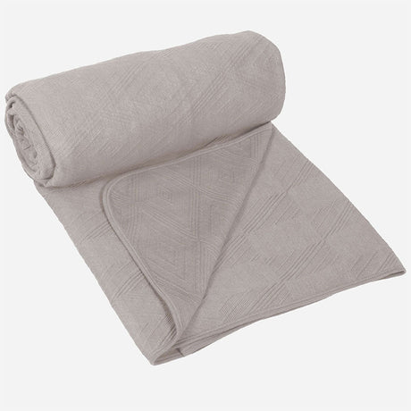 BodyComfy 100% Cotton Hosiery King-Size Fitted Bedcover – Heritage Diamond Pattern