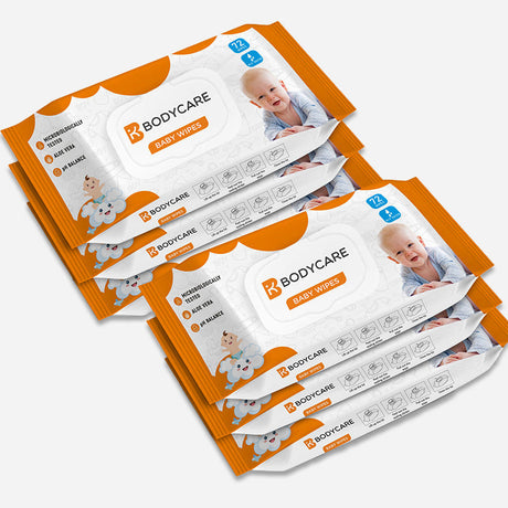 Unisex Wet Wipes Pack of 6 - Bodycare