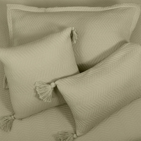 BodyComfy 100% Cotton Hosiery King-Size Fitted Bedcover – Chevron Pattern