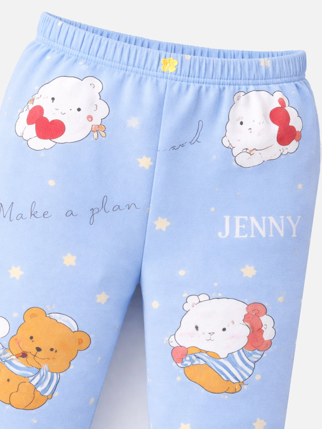 Unisex Cotton Pyjama with Inner Elastic for Sleepwear Comfort, Easy Movement and Everyday Printed Nightwear
