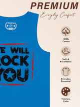 Boys Cotton Printed Sleeveless T-Shirt with Round Neck and Regular Fit for Casual Wear and Easy Movement