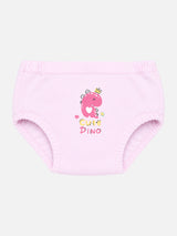 Baby Girls 100% Cotton Panty with Inner Elastic, Soft Breathable Fabric and Everyday Innerwear Comfort - Pack of 3