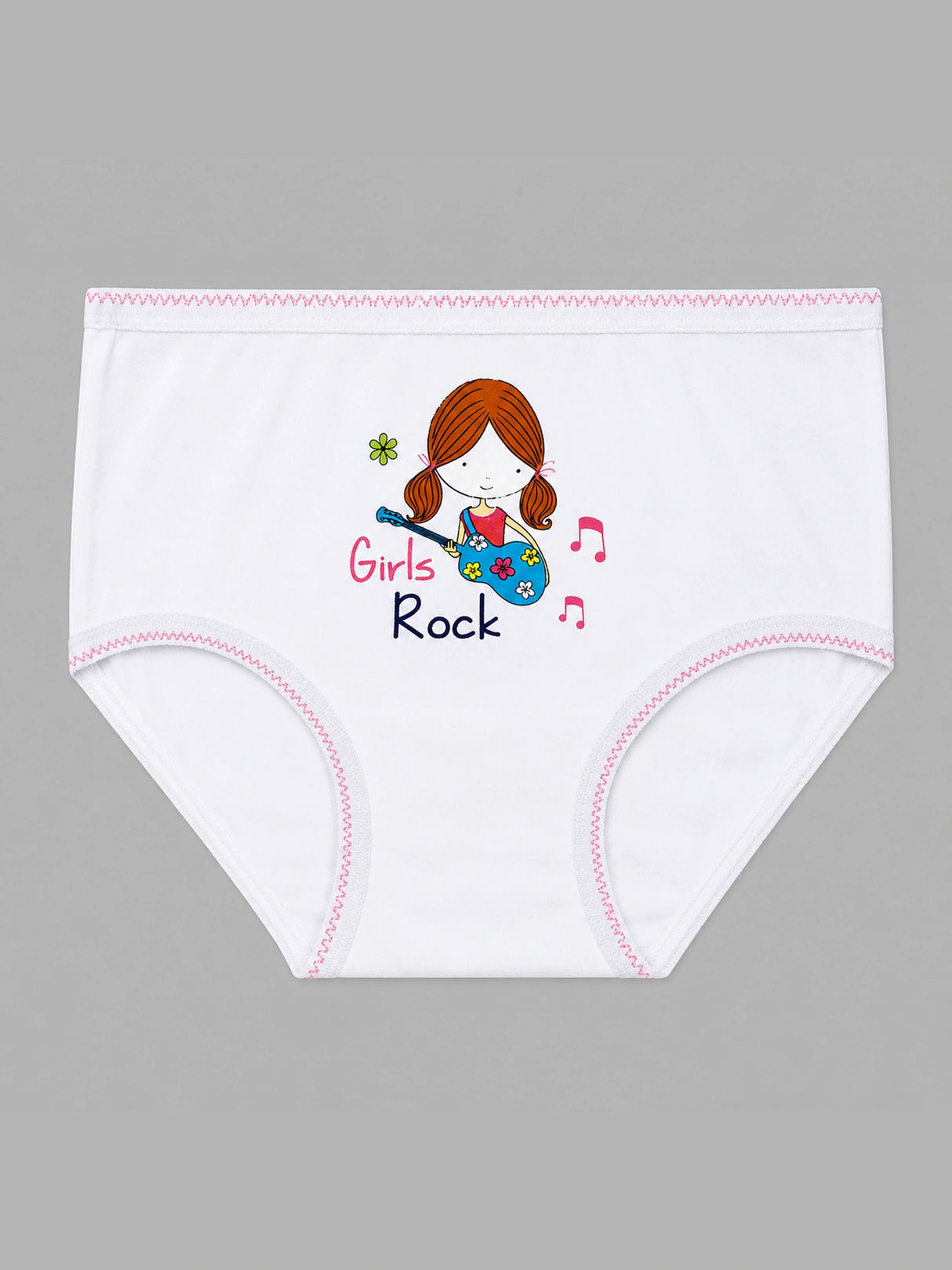 Girls Innerwear Panty with Top Elastic for Everyday Comfort, Easy Fit and Wardrobe Essentials - Pack of 3