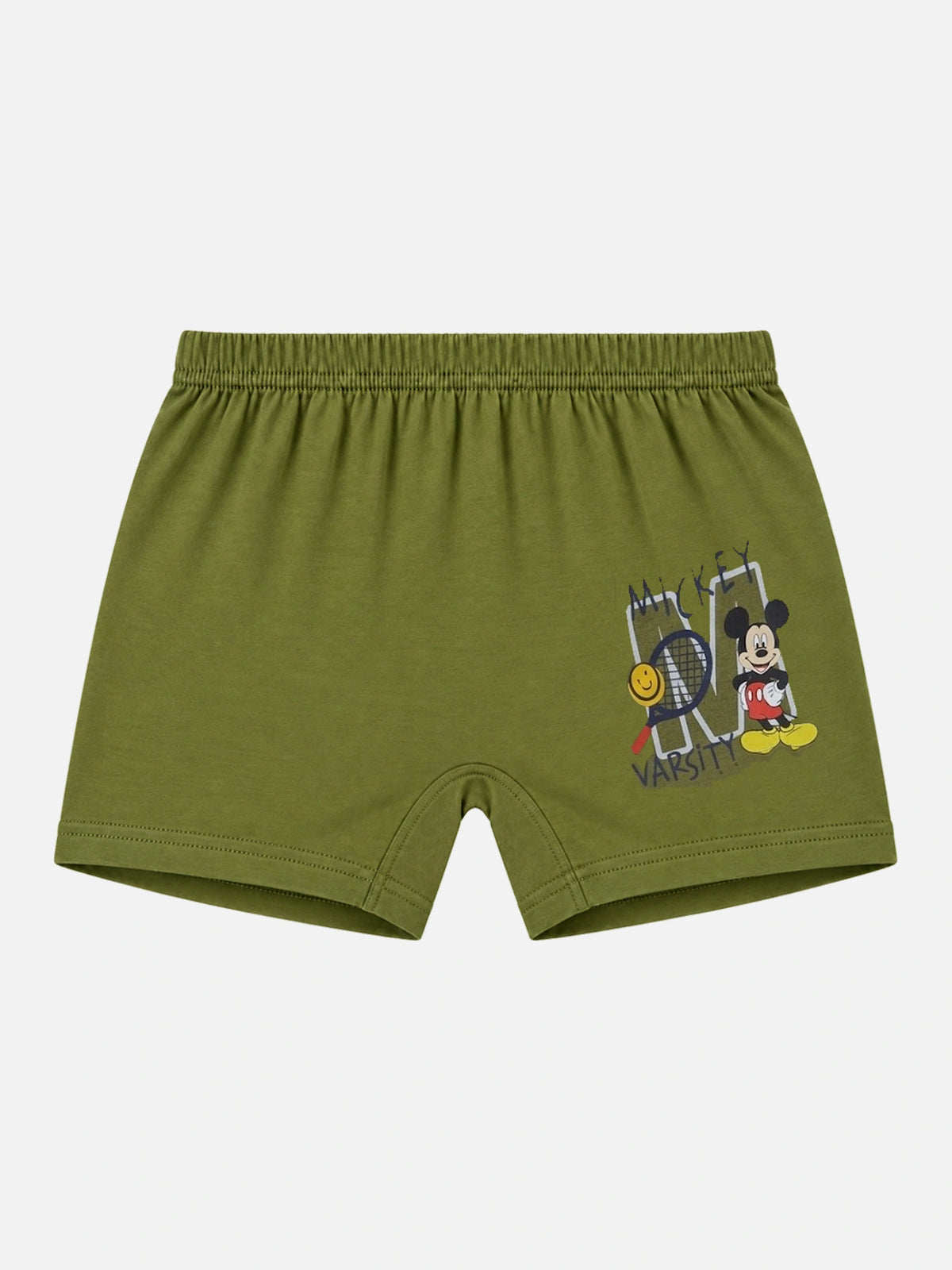 Unisex Mickey & Friends 100% Cotton Baby Trunks with Inner Elastic Support for Everyday Innerwear Comfort - Pack of 3