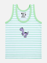 Boys 100% Cotton Round Neck Sleeveless Vest for Everyday Innerwear Comfort and Easy Layering - Pack of 3