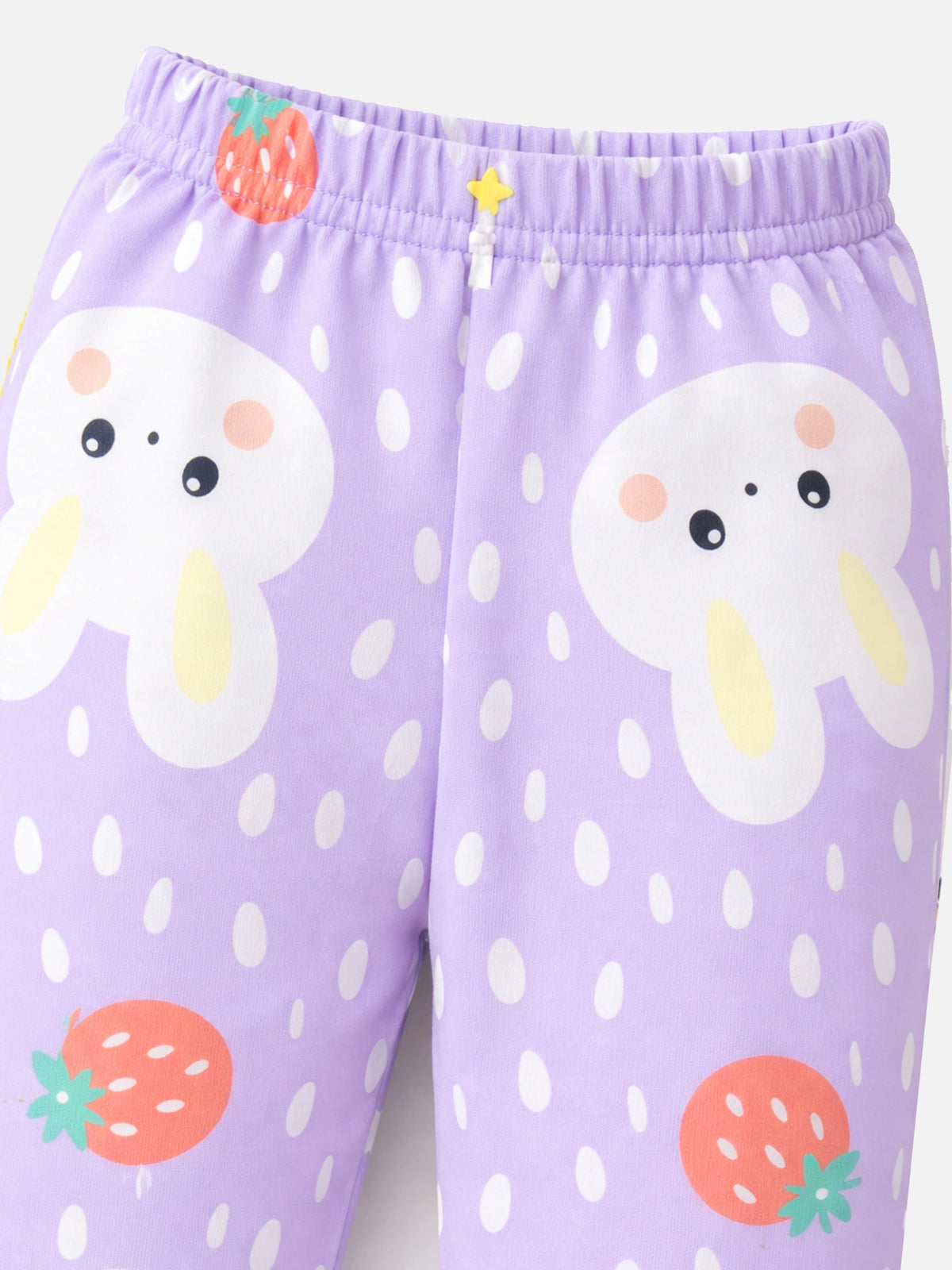 Baby Girls Pyjama with Inner Elastic for Comfortable Sleepwear, Lounge Wear and Everyday Nightwear Use