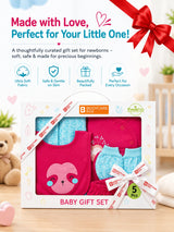 Bodycare Newborn Baby Gift Set for Boys & Girls, Cotton Clothing Set, Hospital Ready Combo Gift Hamper (5 Pcs, 0-6 Months)