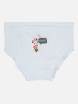 Baby Girls Minnie & Friends Innerwear Panty Cotton Solid with Inner Elastic for Everyday Comfort - Pack of 4