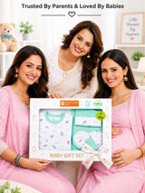 Bodycare Newborn Baby Gift Set for Boys & Girls, Cotton Clothing Set, Hospital Ready Combo Gift Hamper (7 Pcs, 0-6 Months)