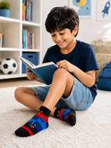 Boys Antibacterial Super Soft Socks for Everyday Comfort, Regular Wear and Casual Wardrobe Use - Pack of 3