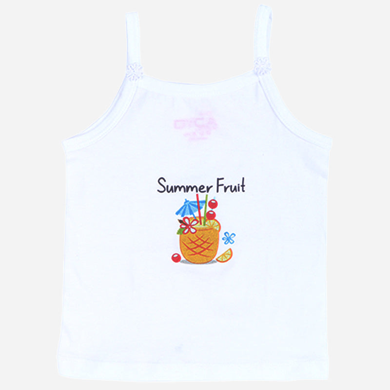 Girls Vest Dori Neck Sleeveless Pack of 4 - Bodycare