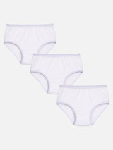 Girls Panty Underwear with Top Elastic for Comfortable Daily Innerwear, Easy Wear and Regular Wardrobe Use - Pack of 3