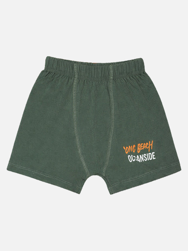 Boys Organic Cotton Innerwear Trunk Inner Elastic for Everyday Innerwear Comfort, Secure Fit and Regular Use - Pack of 3