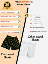 Girls 100% Cotton Self Design Shorts with Inner Elastic for Everyday Innerwear Comfort and Regular Use - Pack of 6