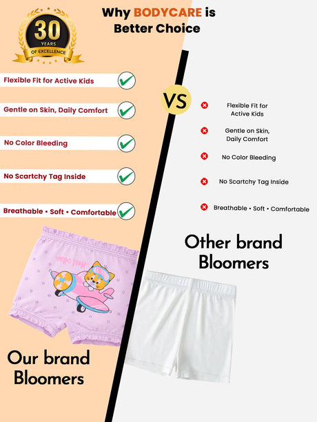 Unisex 100% Cotton Bloomer Pack of 3