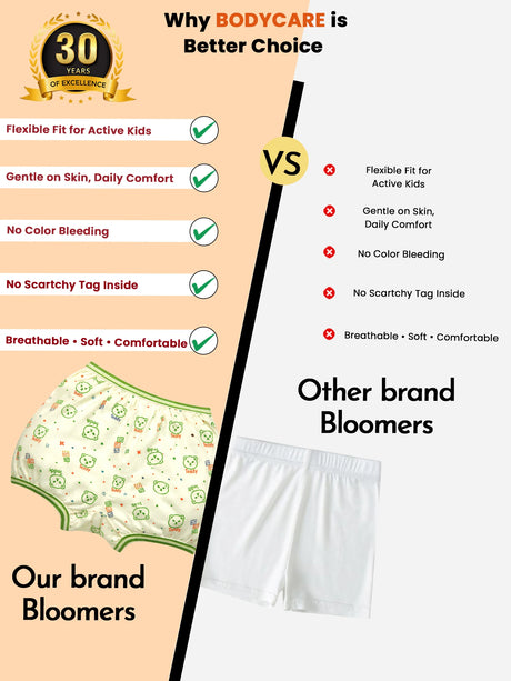 Unisex 100% Cotton Bloomer Top Elastic Pack of 3