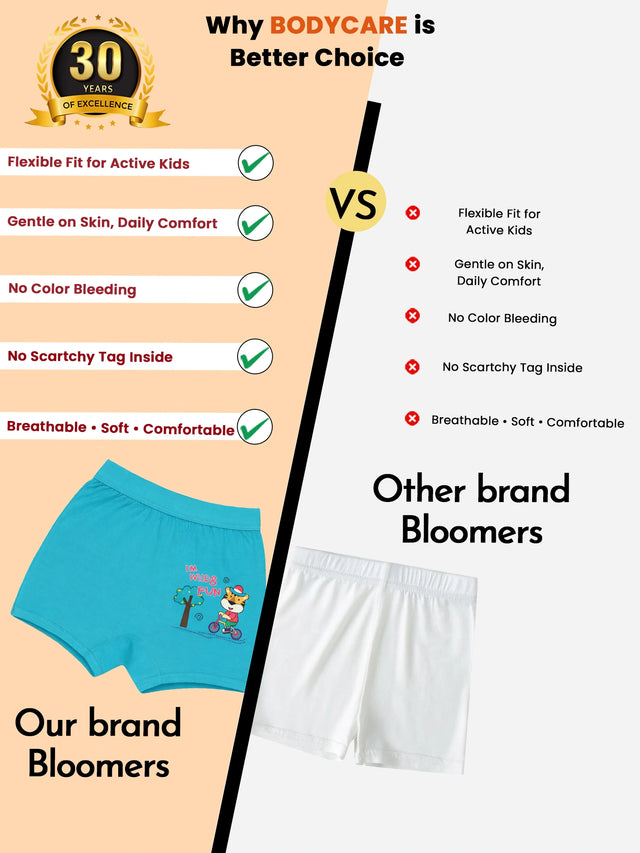 Unisex Cotton Spandex Bloomer Lycra Waistband Pack of 6 - Bodycare