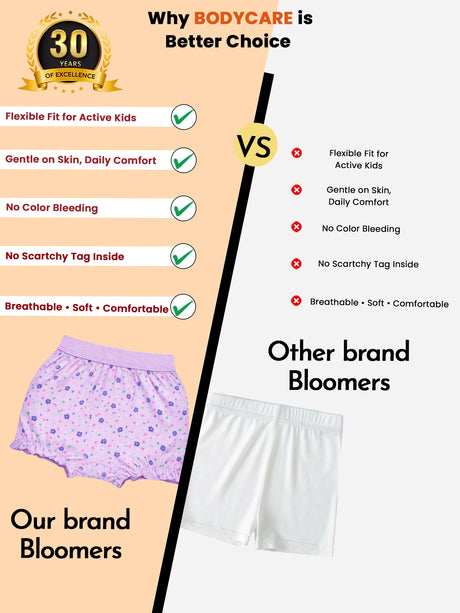 Unisex Cotton Spandex Bloomer Lycra Waistband Pack of 6