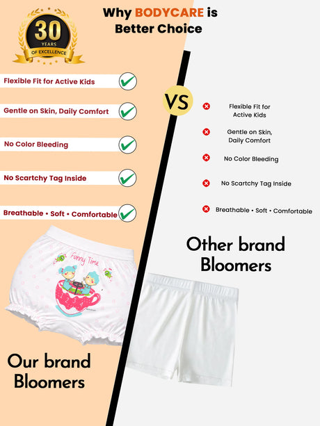 Unisex Cotton Spandex Bloomer Stretch Lycra Band Pack of 6