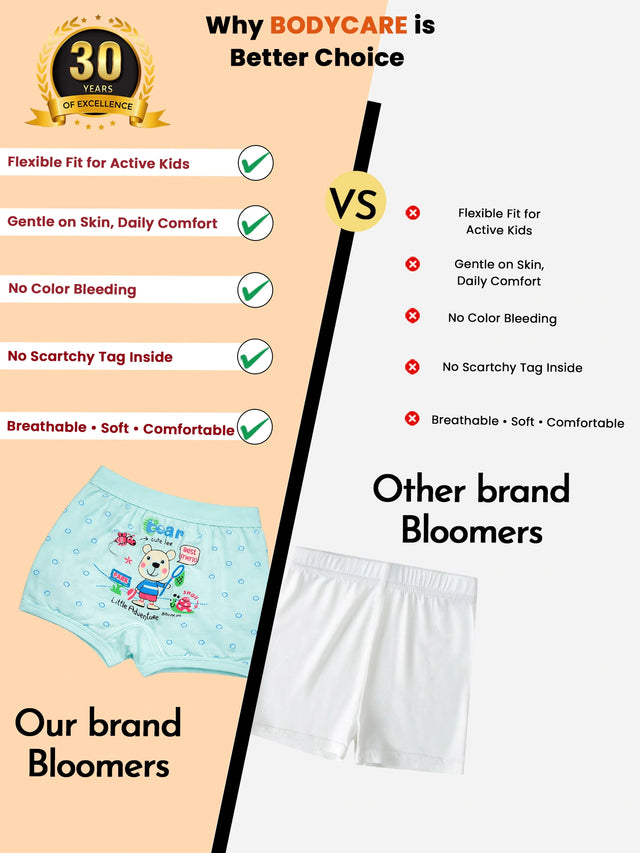 Unisex Cotton Spandex Bloomer Lycra Waistband Pack of 6 - Bodycare