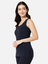 Women Sleeveless Thermal Top with Round Neck, Fur Fleece Inside Warmth and Winter Innerwear Comfort - Pack of 1