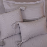 BodyComfy 100% Cotton Hosiery King-Size Fitted Bedcover – Checkered Block Texture